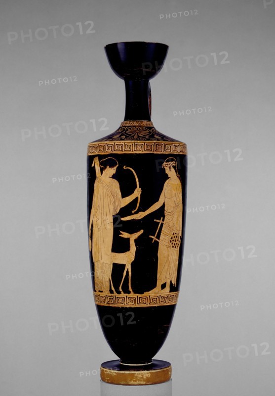 Attic red-figure lekythos, c540 BC. Artist: Villa Giulia Painter.