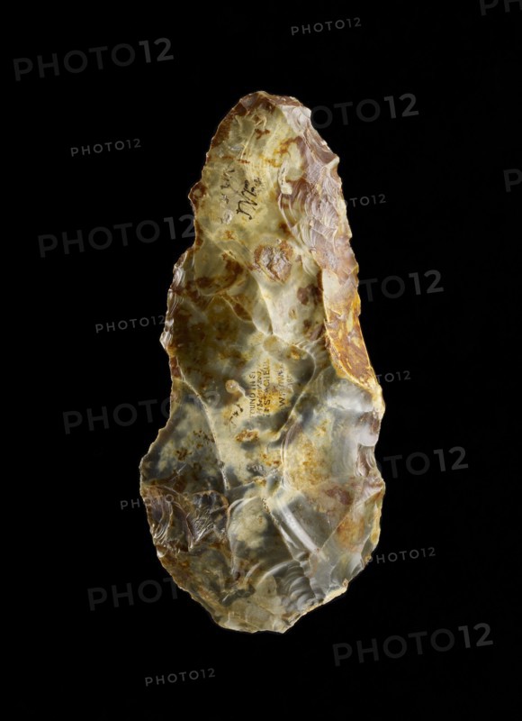 Handaxe, Lower Palaeolithic Period (Western Europe), c800,000-c200,000BC. Artist: Unknown.