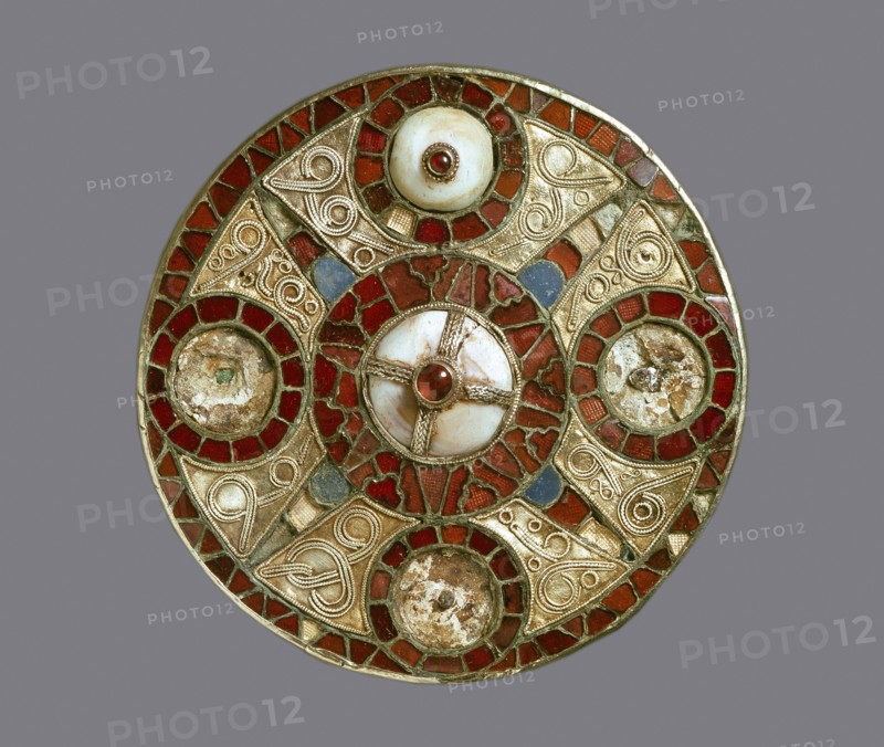 Disc brooch, 7th century. Artist: Unknown.