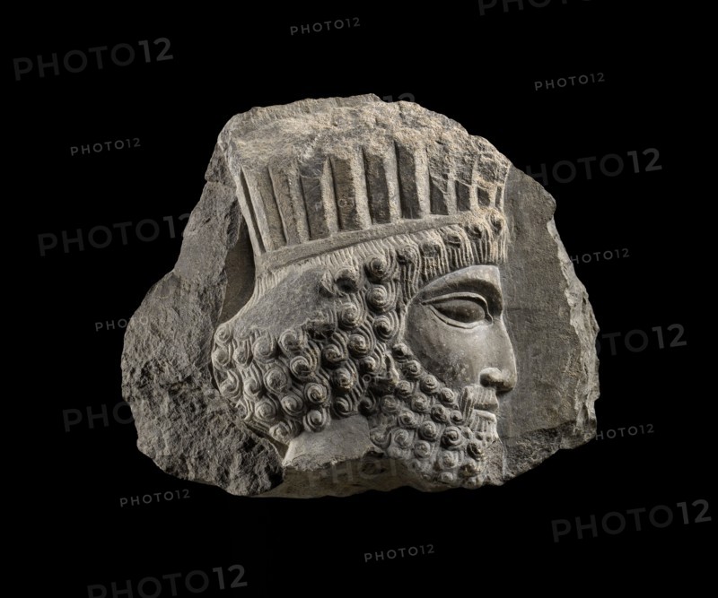 Sculpture of the head of a Persian, 500-450BC. Artist: Unknown.