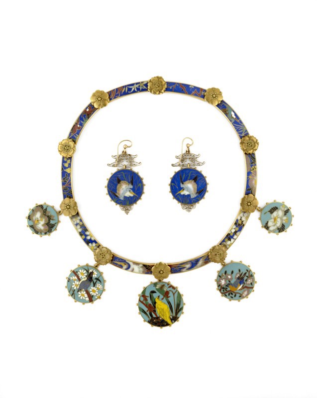 Necklace and Earings, c1830-1890. Artist: Alexis Falize.