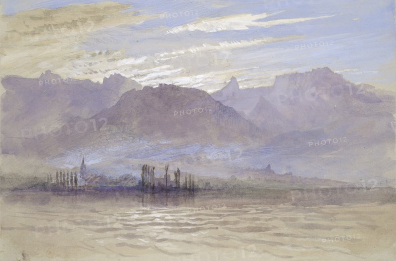Morning in Spring, with north-east Wind, at Vevey, May - June 1849 or 1 May 1869. Artist: John Ruskin.