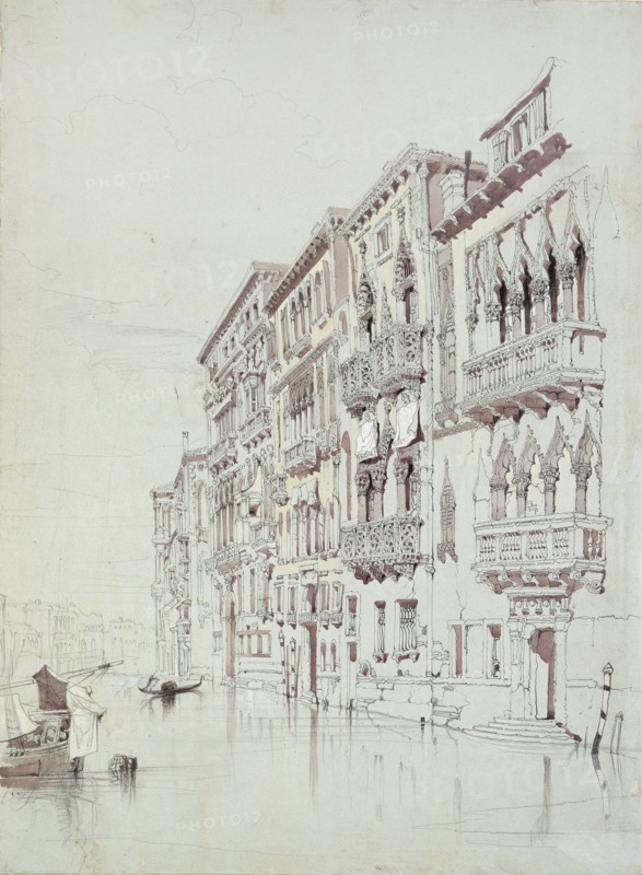 The Palazzo Contarini-Fasan, Venice, 6 - 16 May 1841. Artist: John Ruskin.