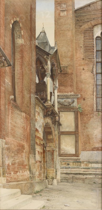 The Castelbarco Tomb, Verona, May - August 1869. Artist: John Wharlton Bunney.