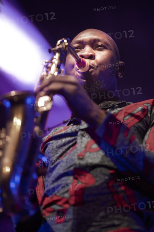 Seun Kuti, 2018. Artist: Alan John Ainsworth.