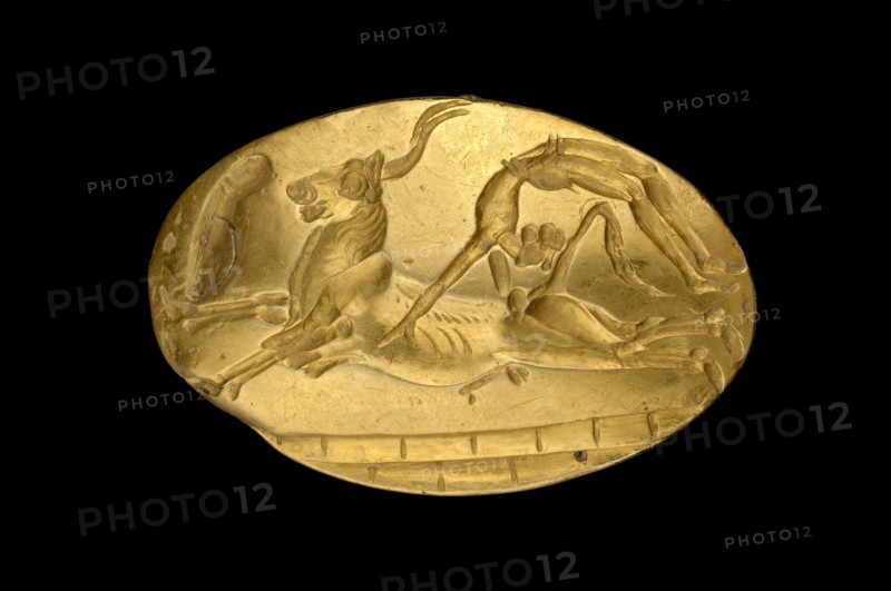 Signet ring, Late Minoan II-IIIA1, c1500 BC. Artist: Unknown.