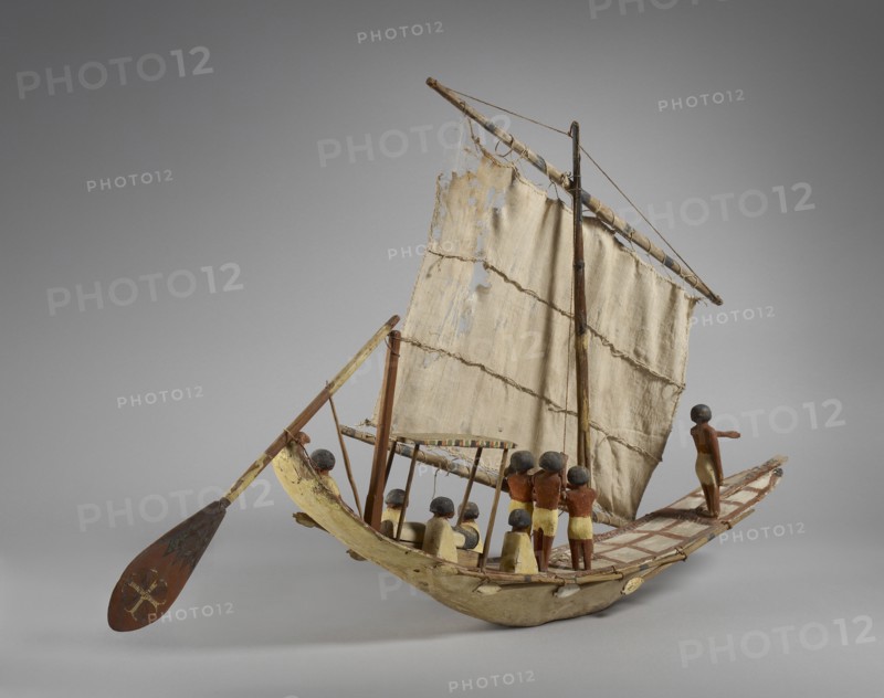 Model of a boat, Middle Kingdom, c1975- 1640 BC. Artist: Unknown.