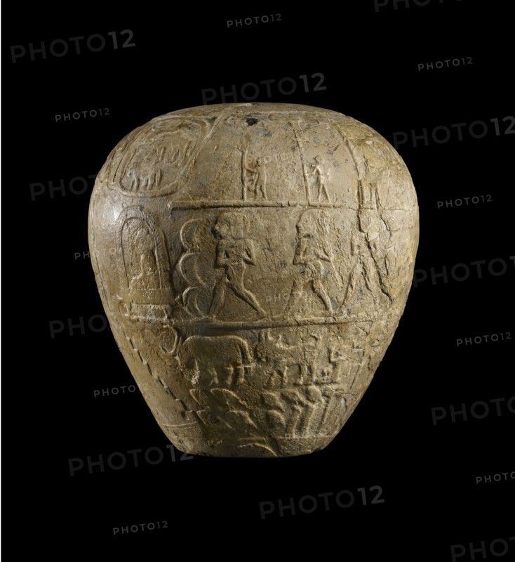 Macehead of Narmer, Protodynastic Period (Egypt), c3300 - c3200 BC. Artist: Unknown.
