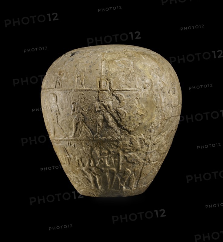 Macehead of Narmer, Protodynastic Period (Egypt), c3300 - c3200 BC. Artist: Unknown.
