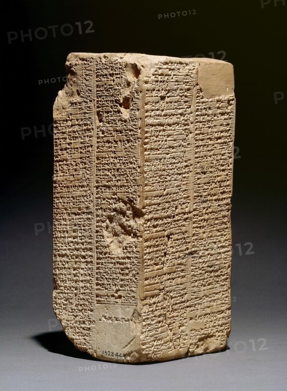 Sumerian King List Prism, Isin-Larsa period, c2004BC-c1595 BC. Artist: Unknown.