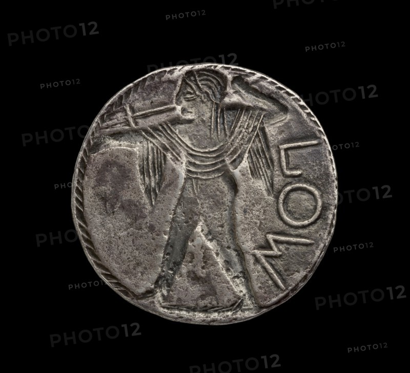 Ancient Greek incuse silver coin, 510 - 530. Artist: Unknown.