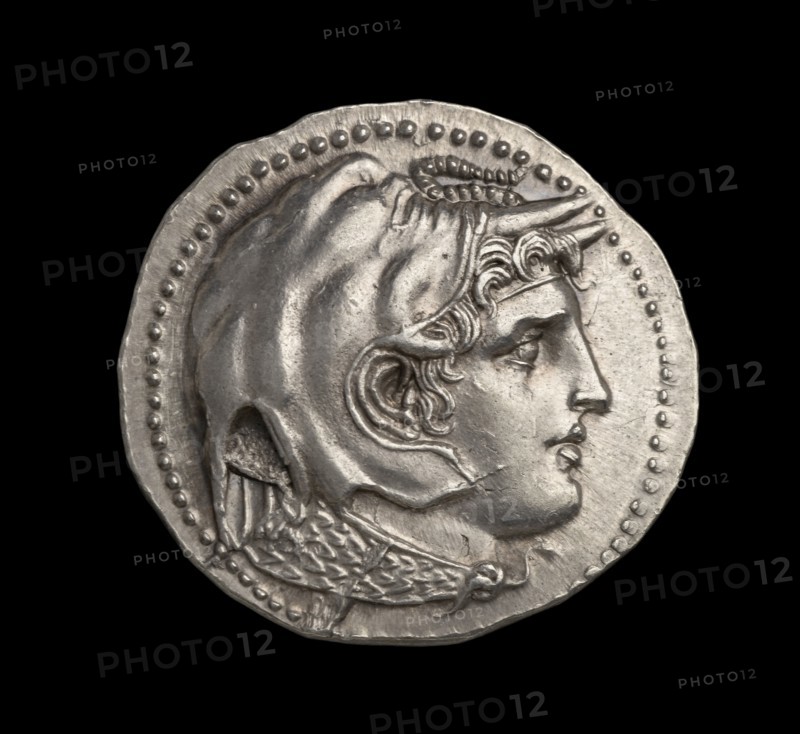Ancient Greek (Ptolemaic) silver coin, 295 BC. Artist: Unknown.