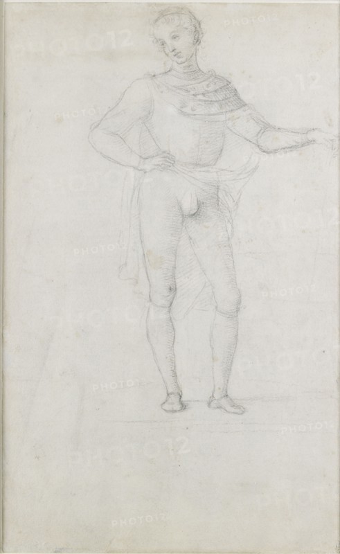 A Study for a Figure in an Adoration of the Magi, c1470-1520. Artist: Perugino.