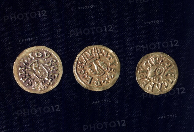 Gold coins, Visigothic period.