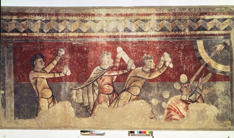 Martyrdom of St. Stephen, mural painting from the Church of Sant Joan de Boi.