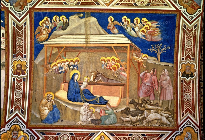 'Crib', painting by Giotto.