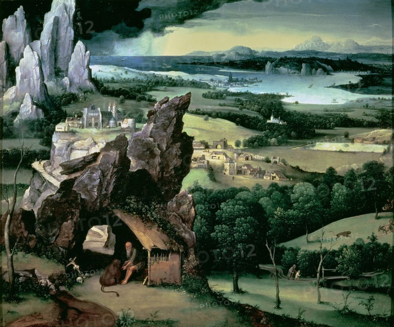 'Landscape with Saint Jerome', by Joachim Patinir.