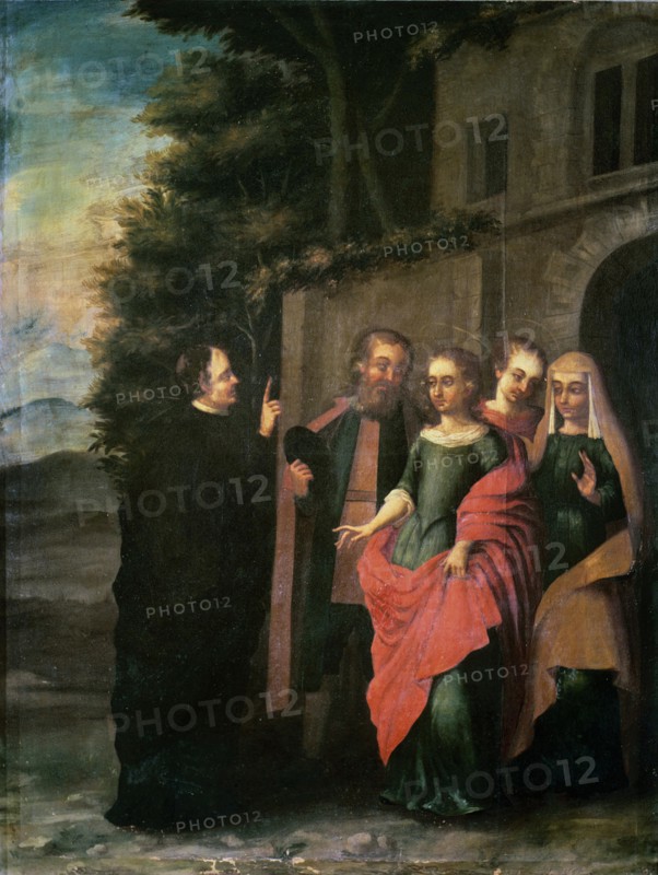 Scene of the life of St. Eulalia, painting preserved in the Sanctuary of the Sainte in Totana.