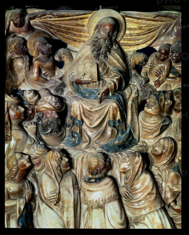 Alabaster altarpiece of the main altar or Santa Tecla altar of the Tarragona Cathedral, detail of?
