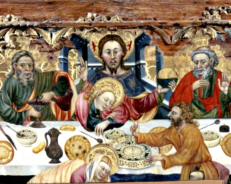 Holy Communion', tempera on wood by Jaume Ferrer.