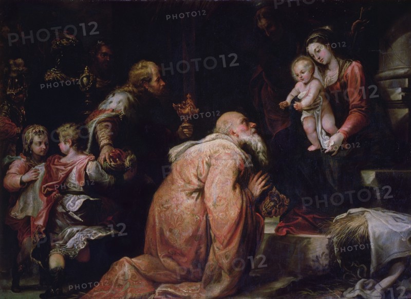 Adoration of the Magi', oil on canvas by Francisco Rizzi.
