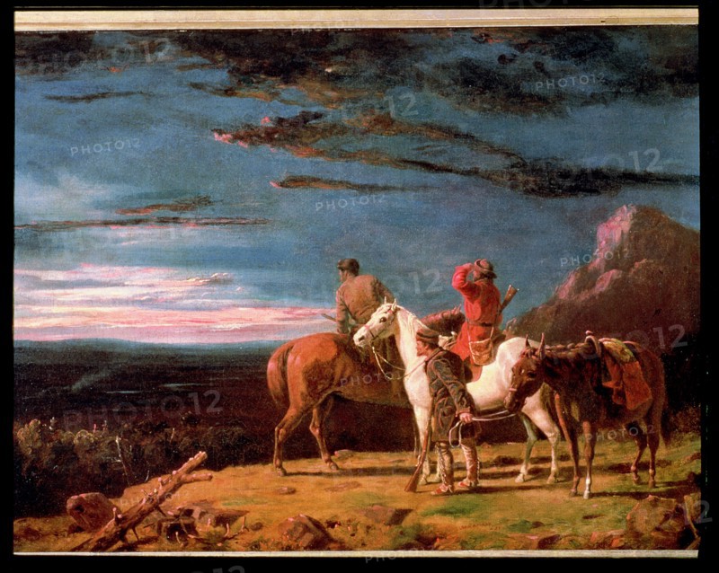 'Party of explorers'. Oil on canvas, 1851, by William Tylee Ranney.