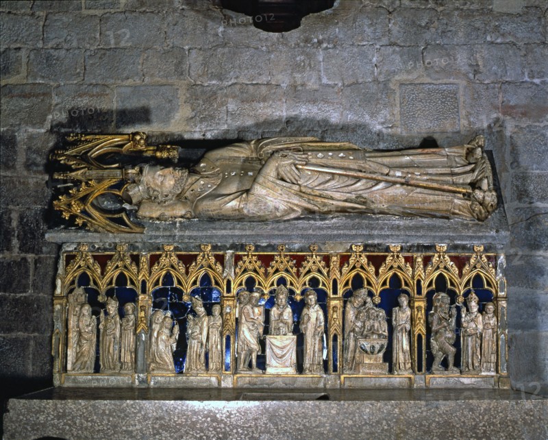 'Tomb of Saint Narcissus'. Sculpture in limestone and alabaster with traces of polychrome and bl?