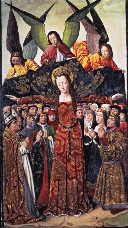 The Virgin of the Mercy', altarpiece from the Santa Clara convent in Palencia.