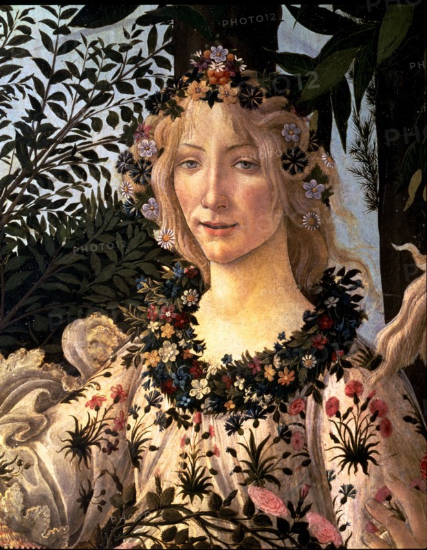 'Spring', detail of 'the shy terrestrial nymph Cloris converted by the touch of Zephyrus in the ?