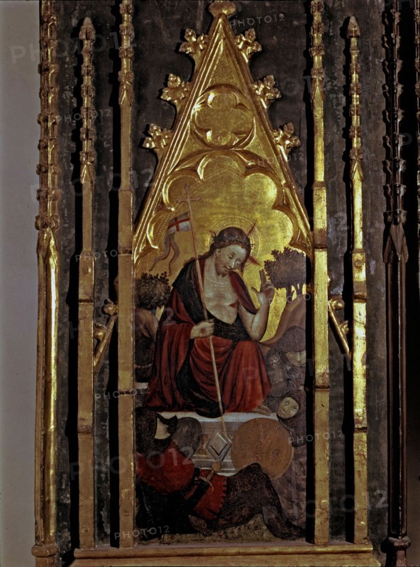 Resurrection', end of an altarpiece of unknown procedence.