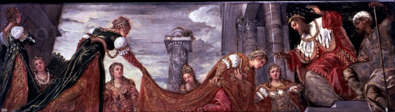 'Esther before Ahasuerus' by Jacopo Robusti Tintoretto.