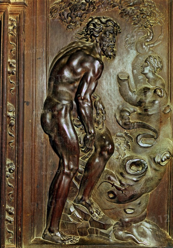 'Adam'. Figure in relief belonging to the Choir of the Toledo Cathedral.
