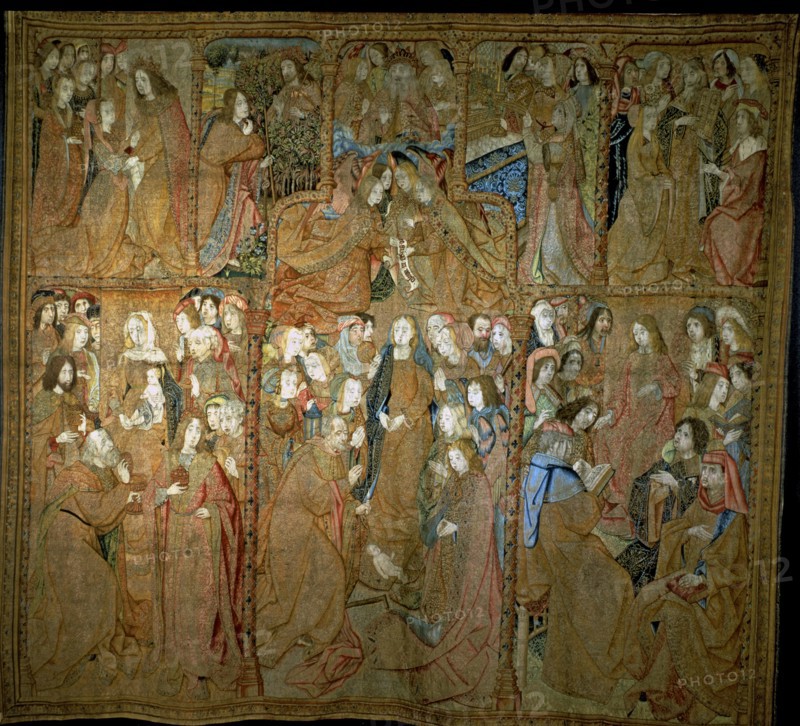 The Triumph of the Mother of God' series of fifteenth century Flemish tapestries. Cloth III 'The ?