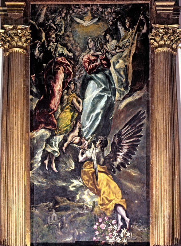 'The Assumption of Virgin Mary into Heaven' painted by El Greco.