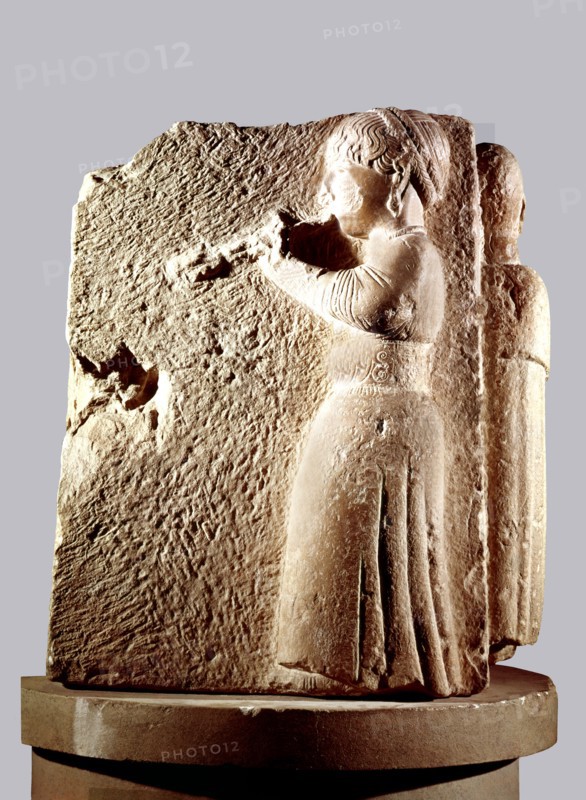 Flute player, corner relief from Osuna (Sevilla).