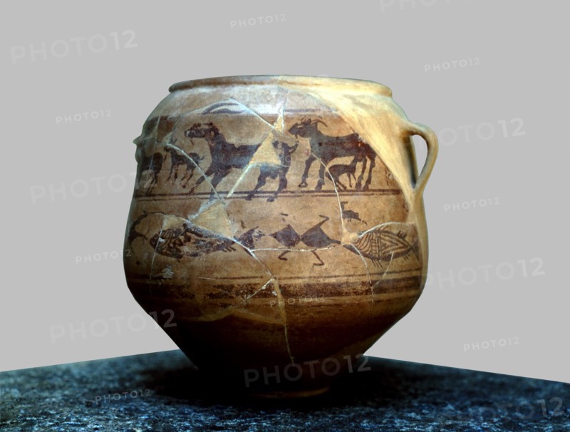 Goats vessel, from the necropolis of Cabecico del Tesoro in Verdolay (Murcia).