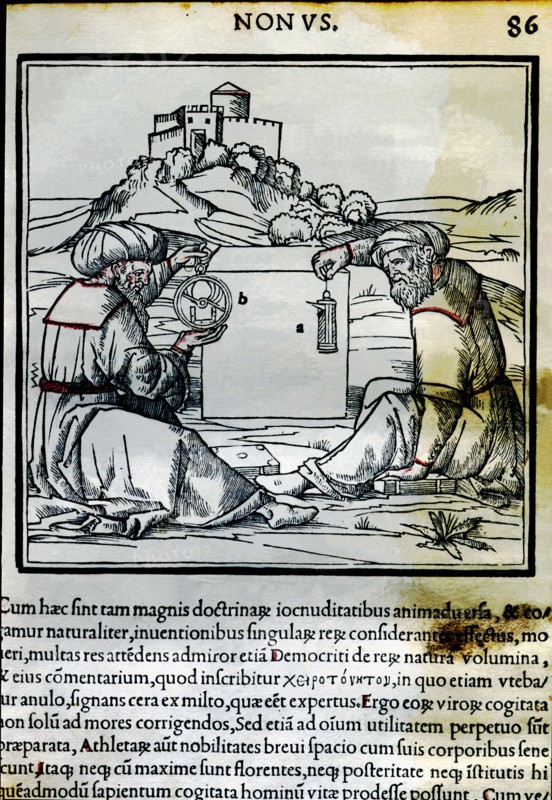 Engraving from 'De Arquitectura', Venice edition of 1511, from the work of Vitruvius: constructio?