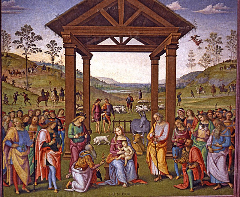 'Epiphany', 1504, by Pietro Perugino.