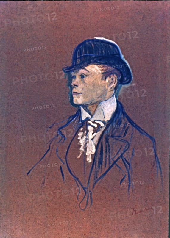 'Head of a racing groom', by Henri de Toulouse-Lautrec.