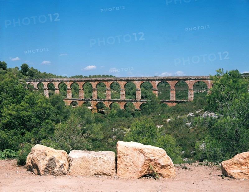 Roman aqueduct in Tarragona, known as the Devil's Bridge. 1st century.