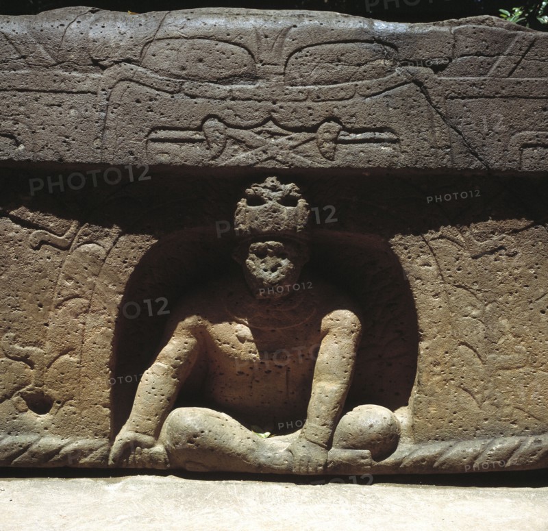 Altar from the Olmec culture in Villahermosa.