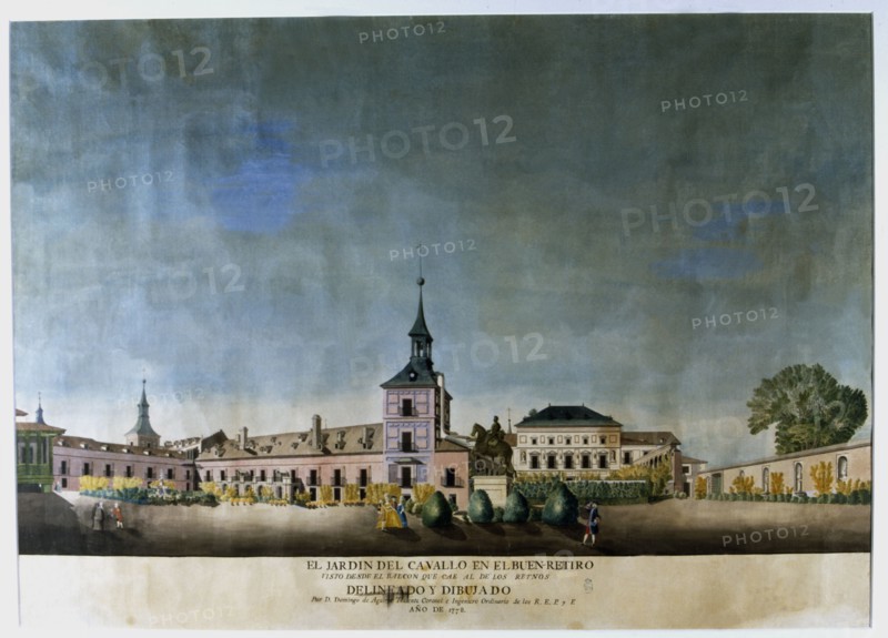 The garden of the horse in the Buen Retiro' (1778), Madrid.