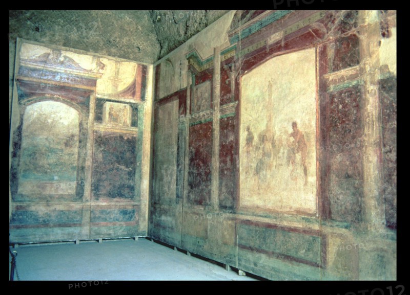 Frescoes in the House of Livia Tablinum in the Palatine.