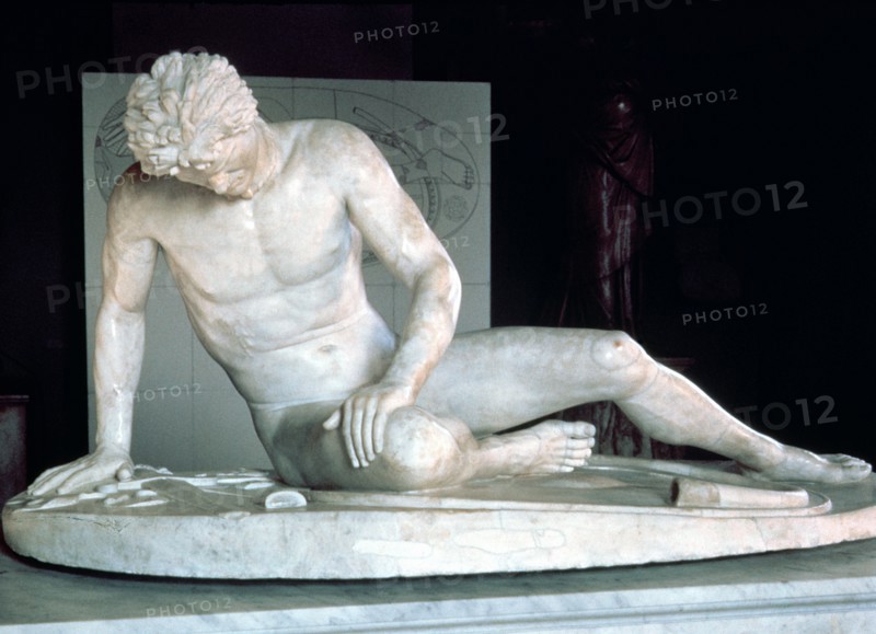 The Galata, Dying Gaul, a Roman copy of a Greek original from Pergamum, 3rd-2nd century BC.