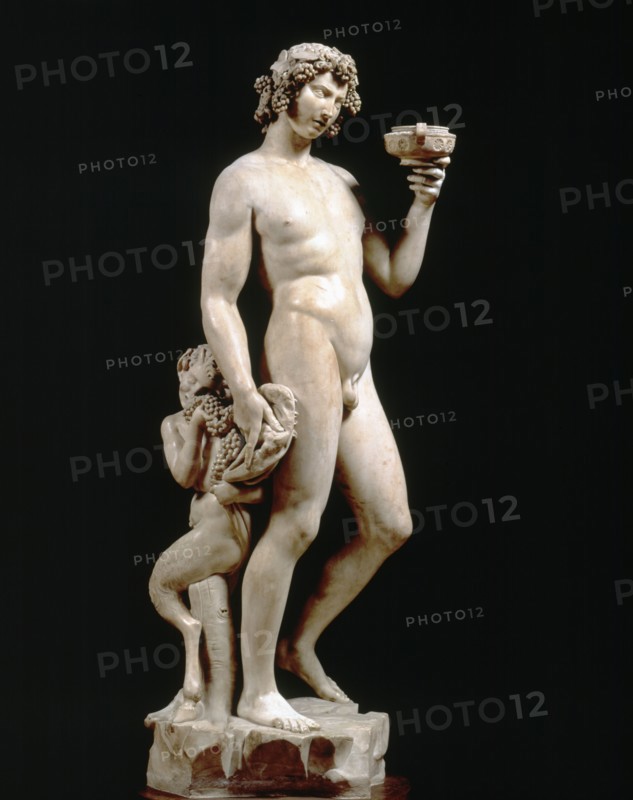 Bacchus', c. 1496 - 1497, work in marble by Michelangelo.