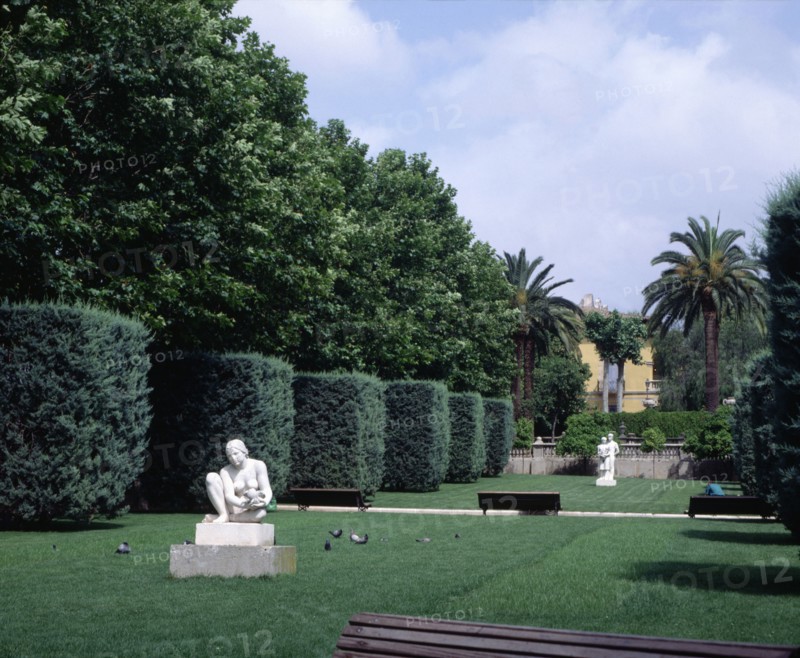 Partial view of the Municipal Park Can Boixeres in L'Hospitalet del Llobregat.