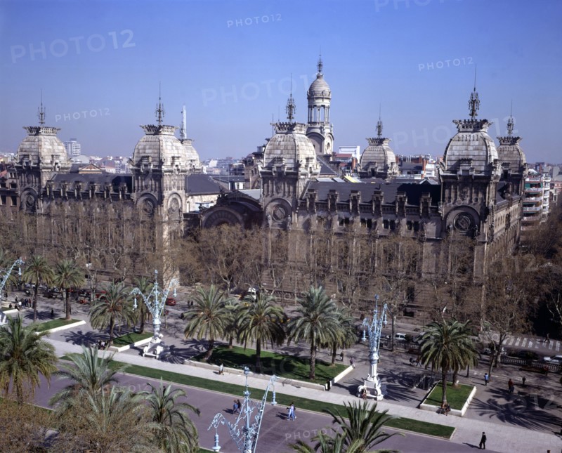 Courthouse, designed by Enric Sagnier (1858-1931) and Josep Domenech i Estepà (1858-1917), built ?