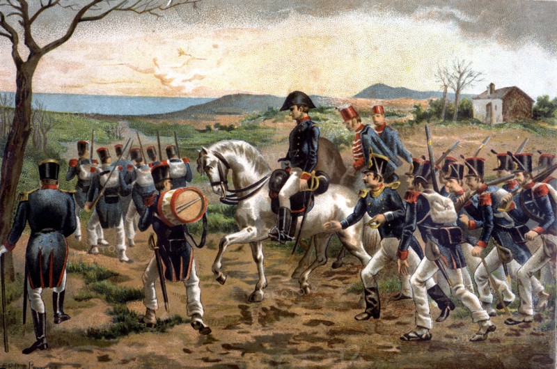 Run of the revolutionary column of General Rafael del Riego after his pronouncement in Cabezas de?