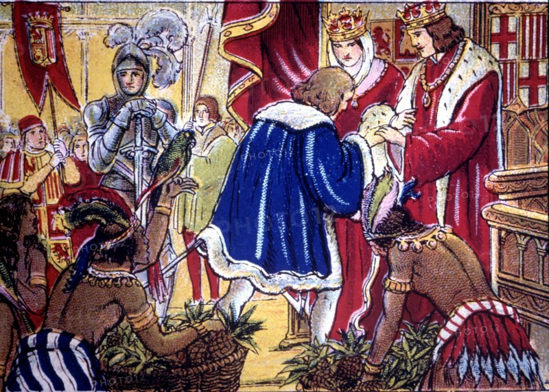 Discovery of America, Christopher Columbus in Barcelona is received by the Catholic Monarchs on A?