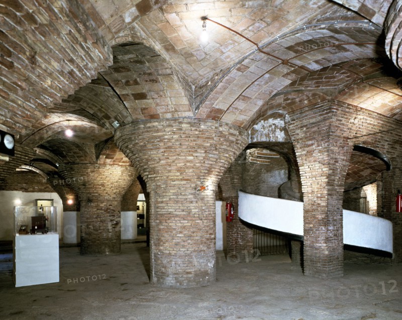 Basements of the Güell Palace, built between 1886 and 1891, designed by Antoni Gaudí i Cornet.